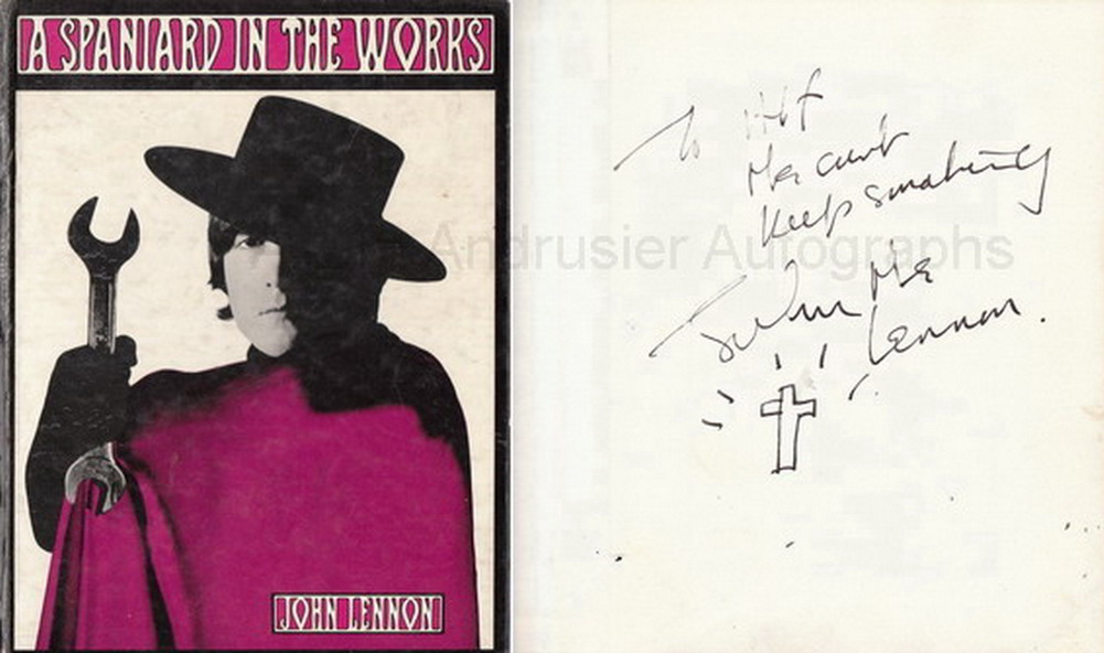 autographed A Spaniard in the Works by John Lennon